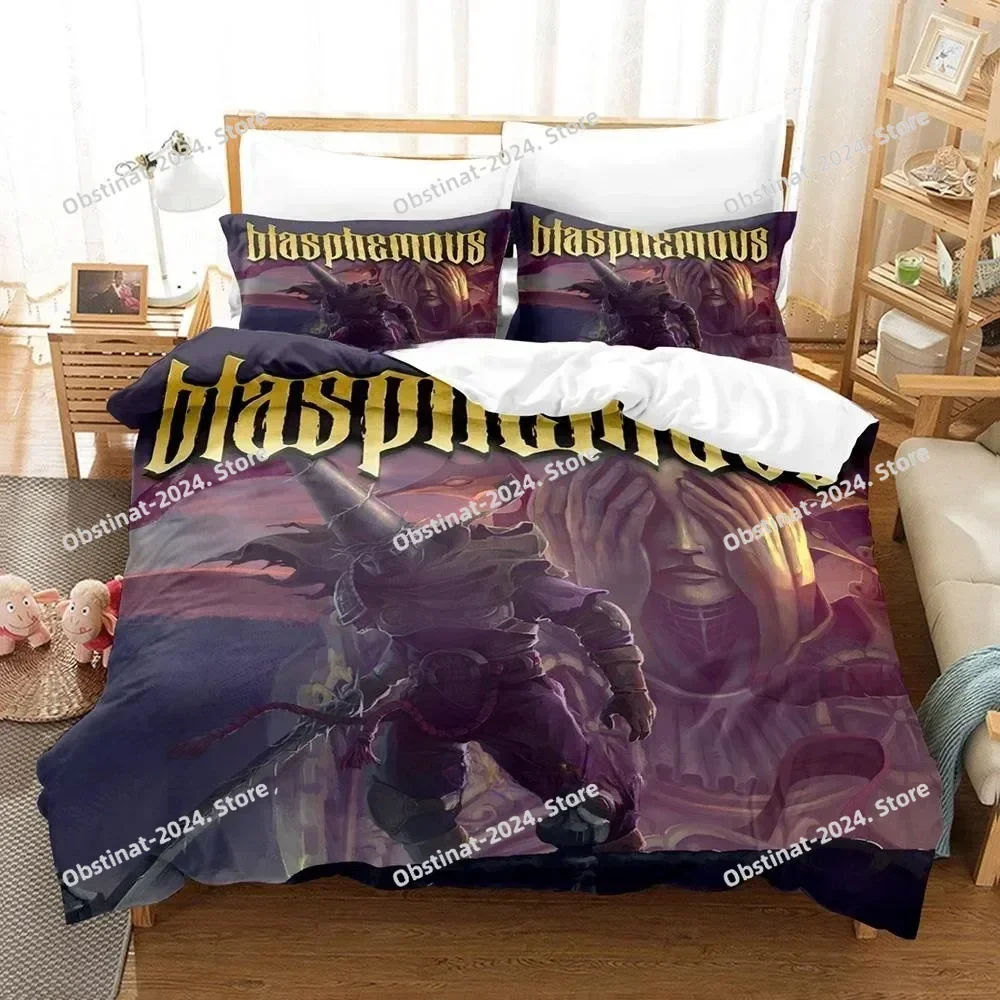 3d Print Game Blasphemous Bedding Set Printed Bed Set With Pillowcase Bed Duvet Cover Soft Single Double Queen Super King Size - view 2