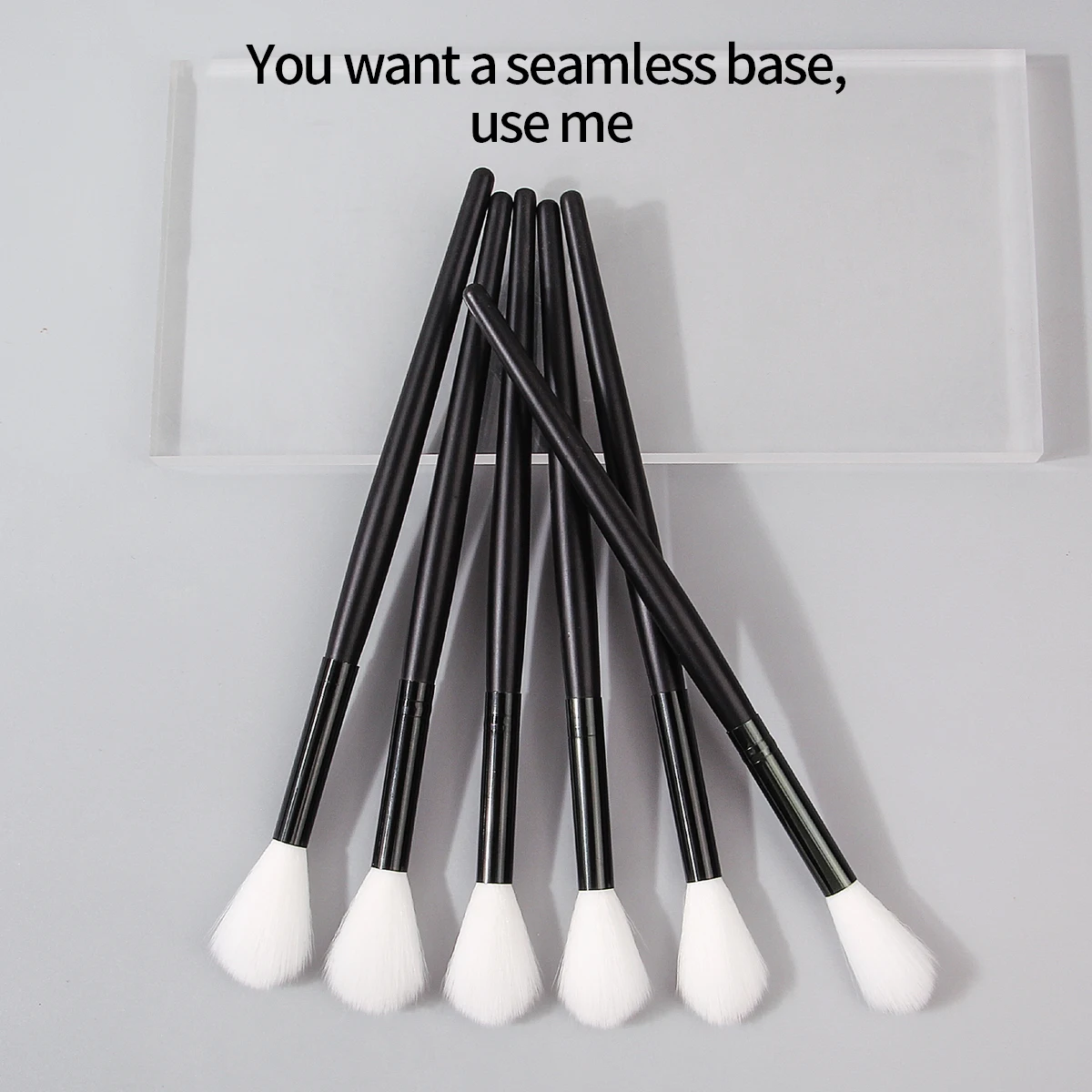 6 uds cepillo resaltador tipo llama cepillo para ahorros cepillo para detalles de brillo facial herramienta de pincel de maquillaje facial multifuncional