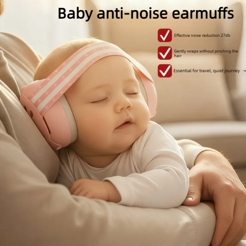 

1pcs Baby Ear Protection Anti-Noise Earmuffs Children's Sleep Noise-reducing Headphones for Sleep & Travel Protective Earplugs