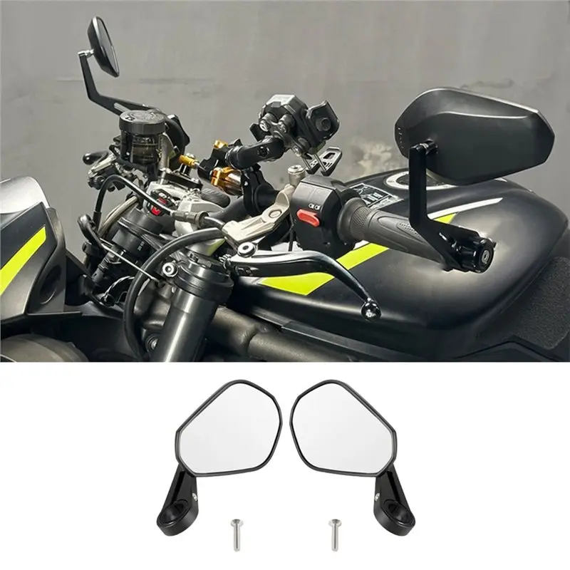 Rearview Mirrors Handlebar Accessories For Street Triple 765 R S RS Adjustable Bar End Mirror Motorcycle-A97E