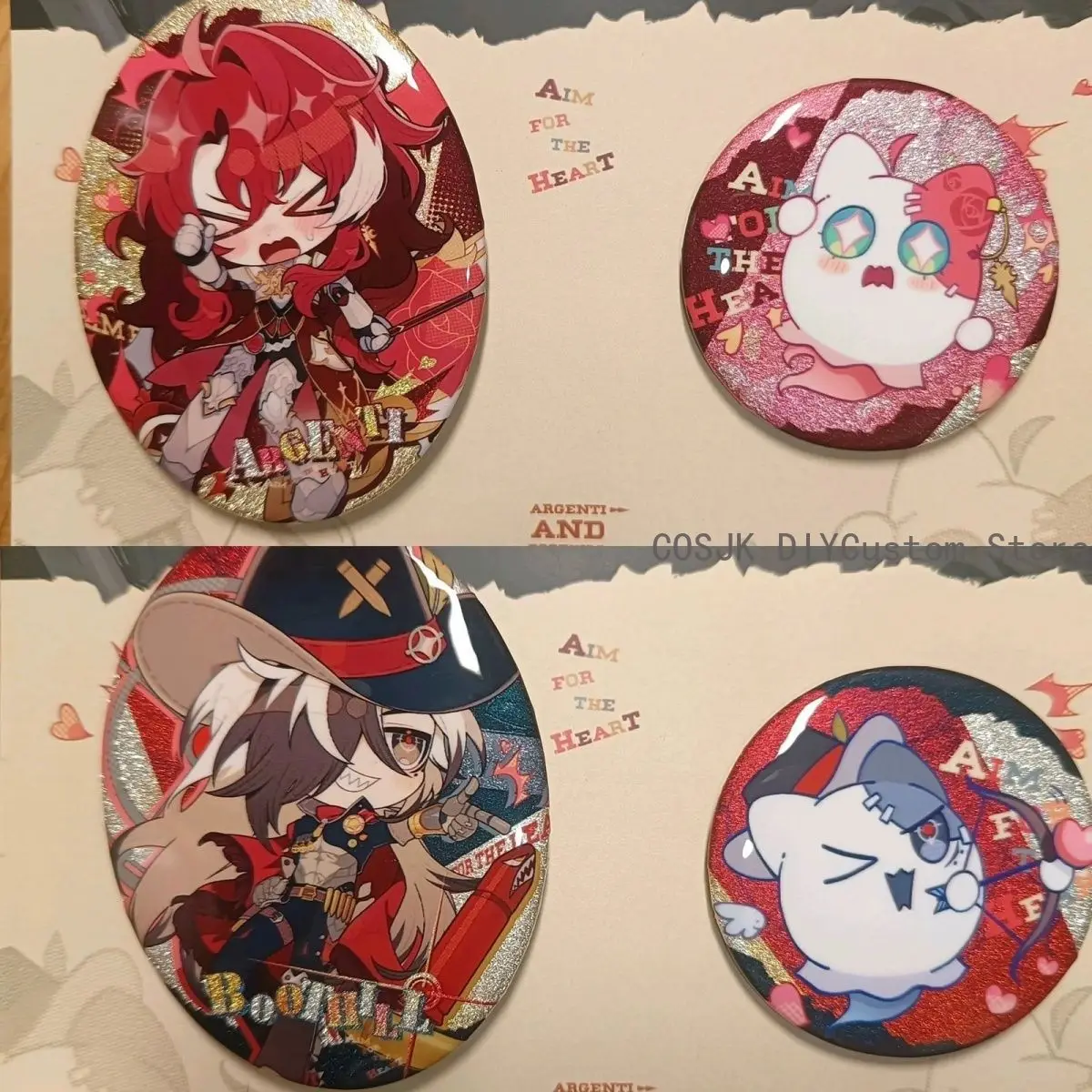 

Игра Honkai:Star Rail Boothill Argenti аниме Q версия жесть значок брошь аксессуары косплей подарок на день рождения