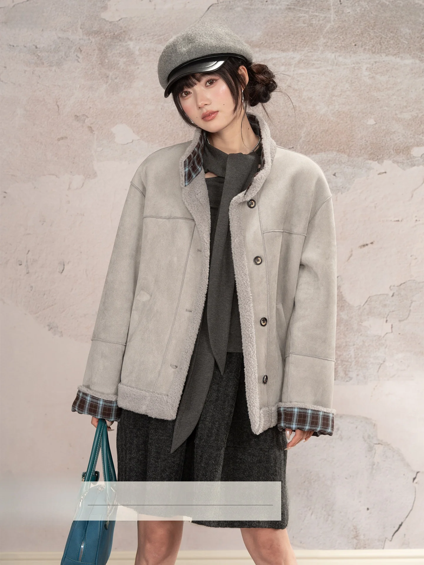 

Женская верхняя одежда Loveheynew Light ey в клетку с воротником-стойкой, утепленная, зимняя, универсальная, премиум-класса