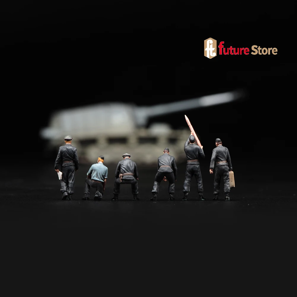 1/72 Geschilderde Diorama Handleiding Handgemaakte Duitse Wehrmacht Actie Figuur Fit Scène Decoraties Voor Auto Zand Decoratie