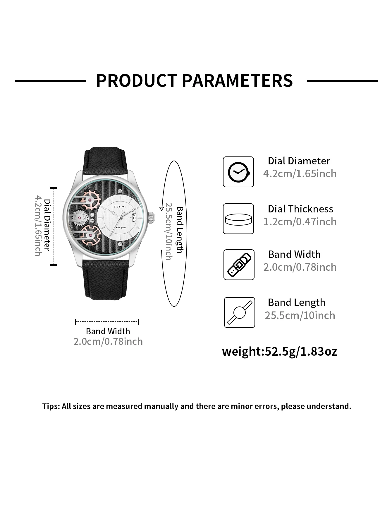 Tomi Herren Geschenk box Kombination Set Uhr Luxus und einfache Business abnehmbare Armband Quarzuhr Herren uhr Festival Geschenk – Detail 15