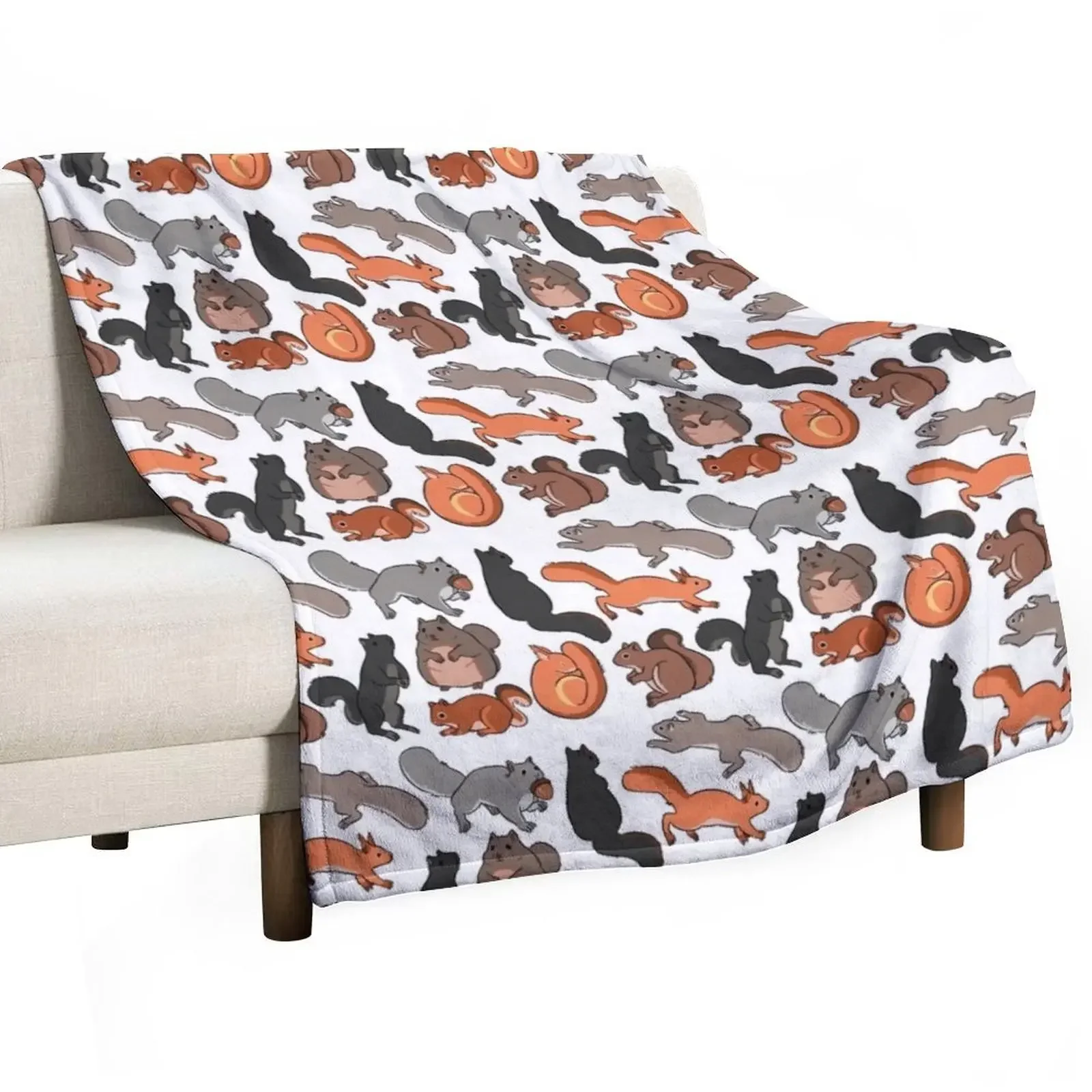 

squirrels Throw Blanket Cute Thermals For Travel Beautifuls Blankets