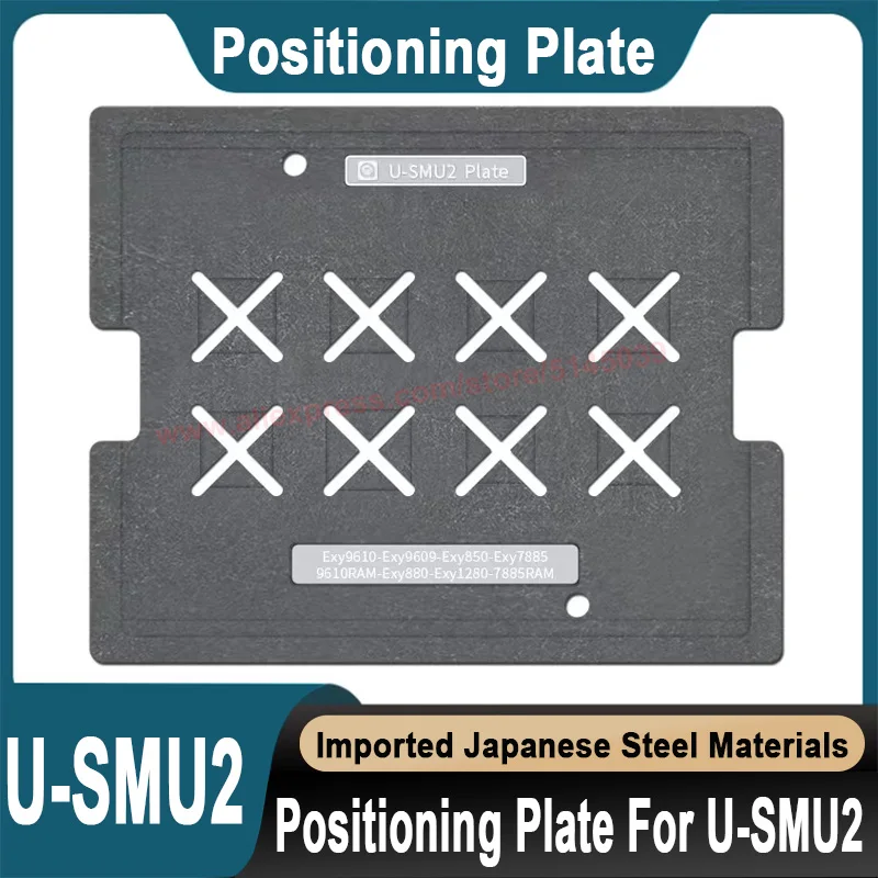 Stencil BGA per Samsung Exynos 9610 9611 9609 850 3830 7884 7885 7904 880 980 1280 Stencil CPU Replanting Stencil perline di semi di latta