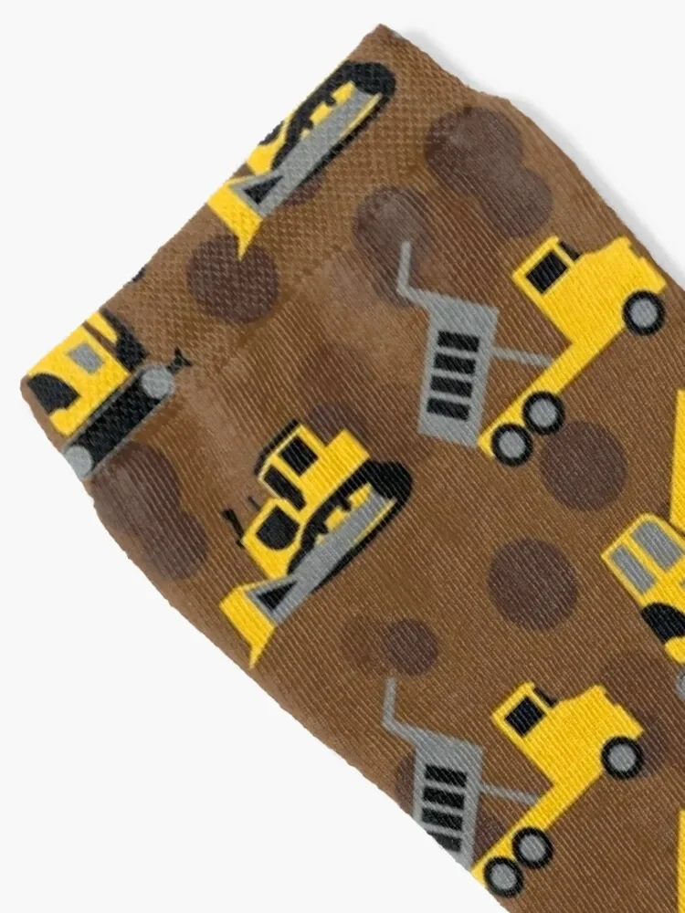 Construction Vehicles Pattern Socks with print gifts Male Socks Women's