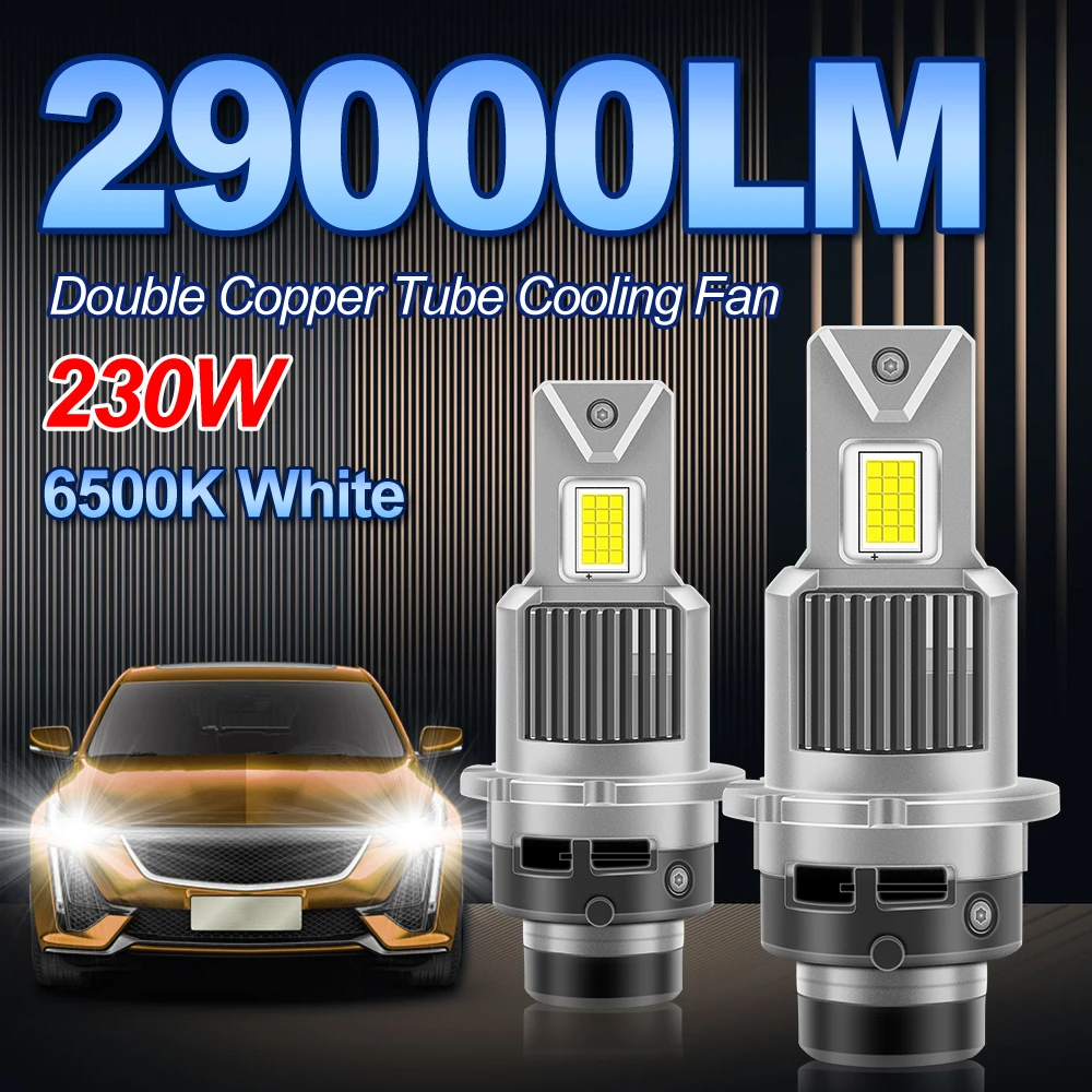 

230W D4S D2S светодиодный Canbus автомобильные фары D2R D4R Turbo автомобильные лампы Plug and Play Сменные HID ксеноновые лампы 12 В дальний и ближний свет