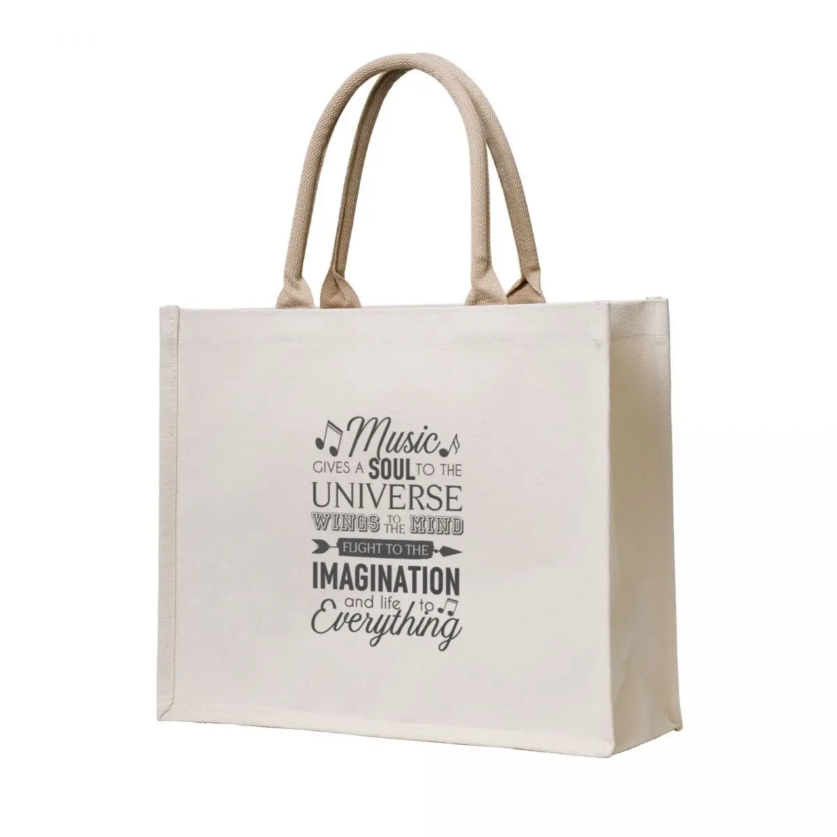

MUSIC QUOTES Tote Bag Women's shopper bag tote bag men's personalized tote handbag