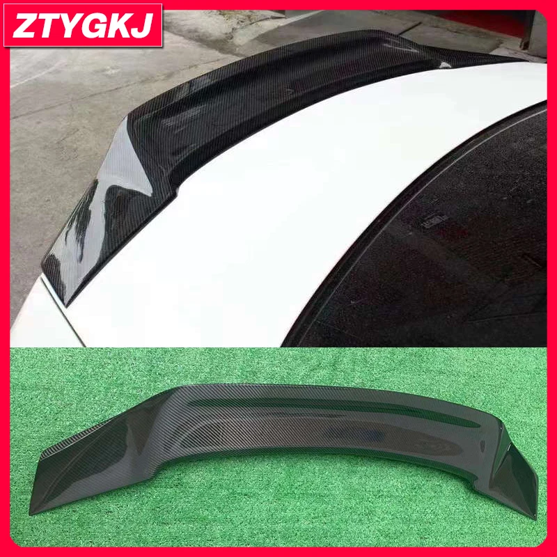 R Style Carbon Fiber Material Trunk Spoiler Rear Wing For Mercedes Benz W213 4 Doors Car Tuning 2017-2020