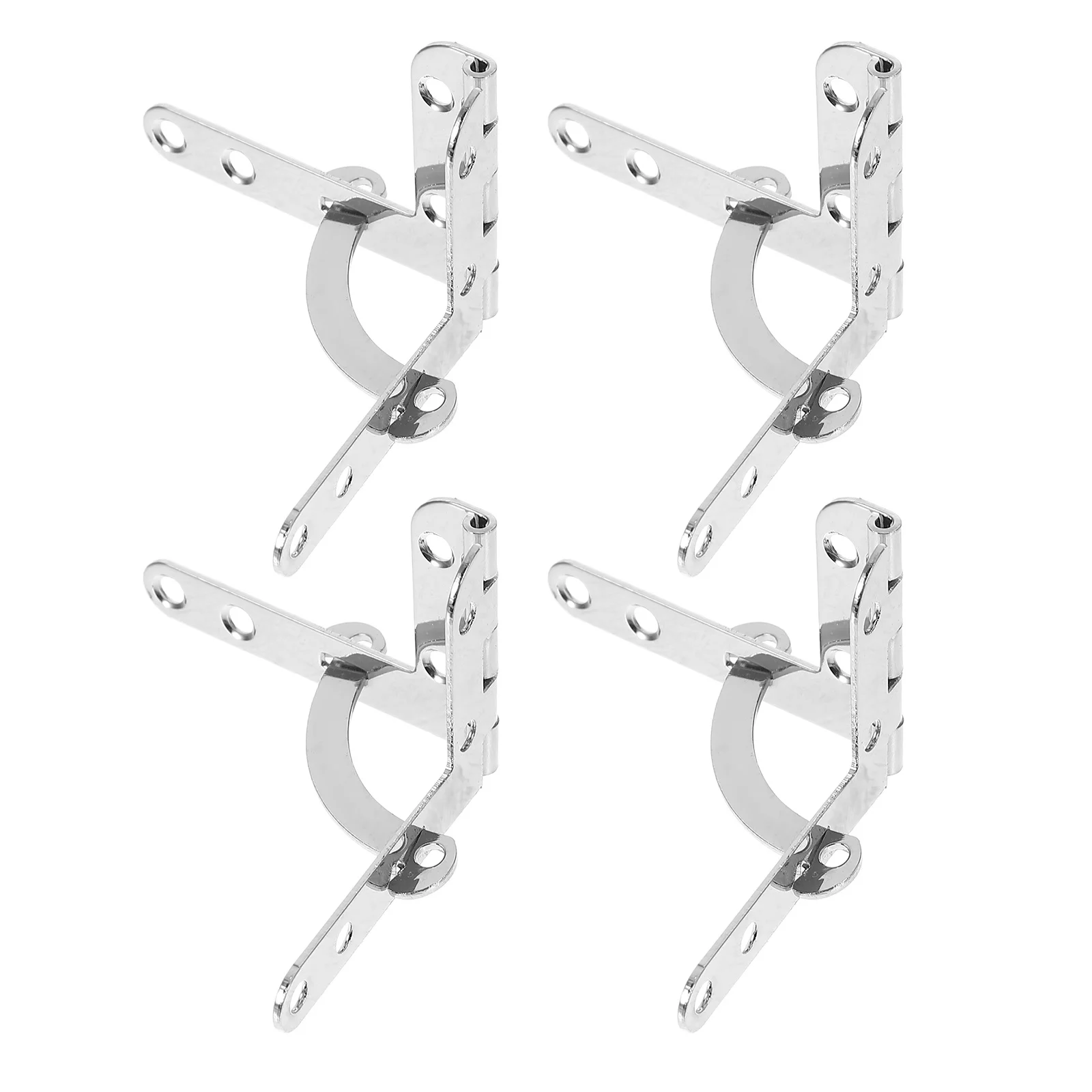 

1 комплект утолщенных круглых угловых петель из сплава для деревянных коробок, для проектов DIY, с серебристой отделкой, декоративные петли для крышек, фурнитура