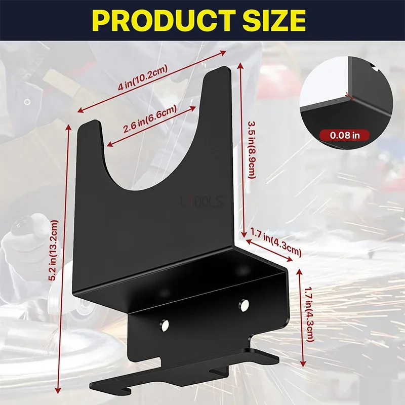 Imagem -03 - Angle Grinder Bracket Tool Montado na Parede Máquinas-ferramentas de Moagem Armazenamento Peças de Rack Adequado para Pcs