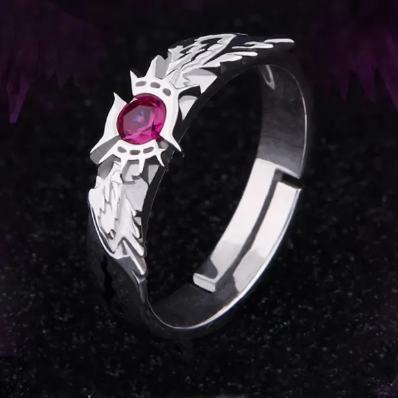 Cartoon Anime Light Novel NO GAME NO LIFE Anime Cute Jibril Opening Bronze Ring Theater Edition Jewelry Boys and Girls Gifts