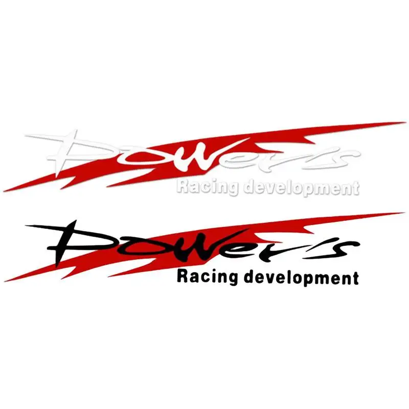 Racing Development Car Sticker Personality Trend Power's Racing Sports Sticker Car Reflective Waterproof Decal Car Decorative