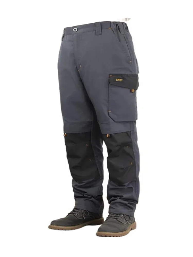 Pantalones Cargo tácticos para hombre, pantalón de construcción con múltiples bolsillos, pantalones de electricista finos para verano y primavera