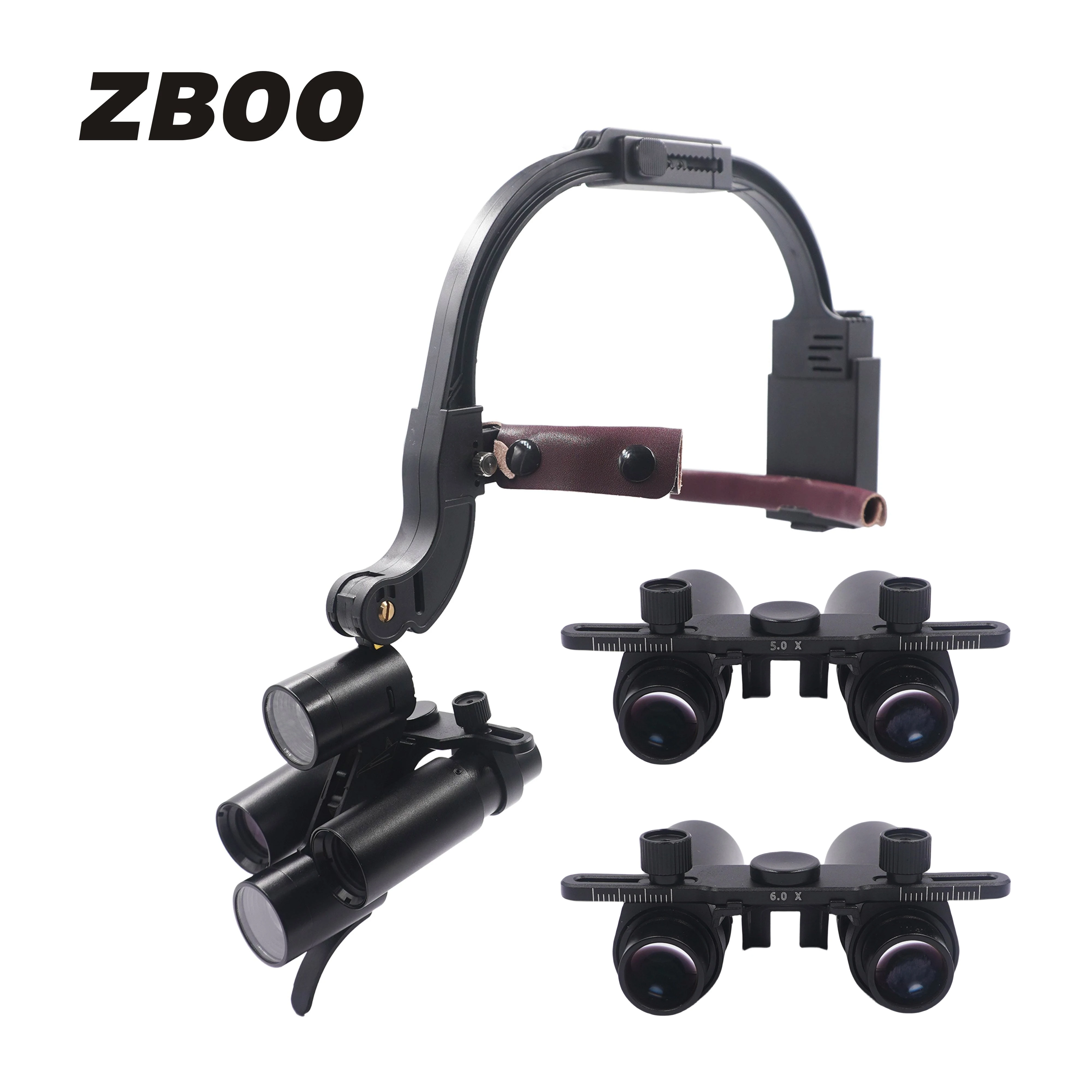 

Dental LED Headlight Binocular Loupes 5X 6X Headband Adjustable 5W Dentist Surgical Headlamp Dentistry Magnifier for Dentists