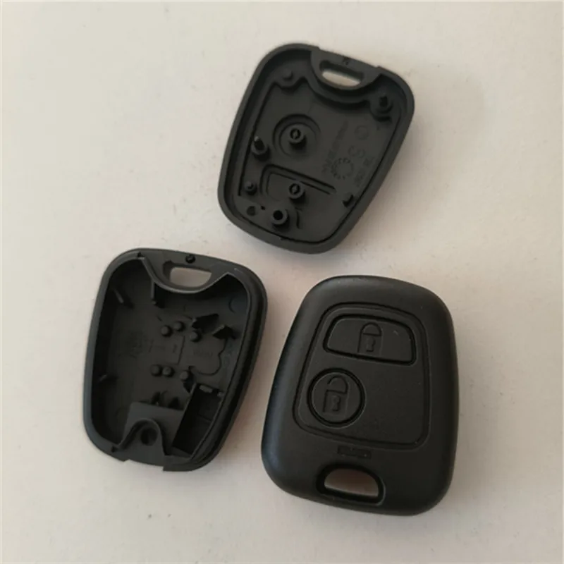 

10 шт. сменный 2-кнопочный чехол для автомобильного ключа для Peugeot 206 207 307 408 607 для Citroen C1 C2 C3 C4 для Xsara Picasso