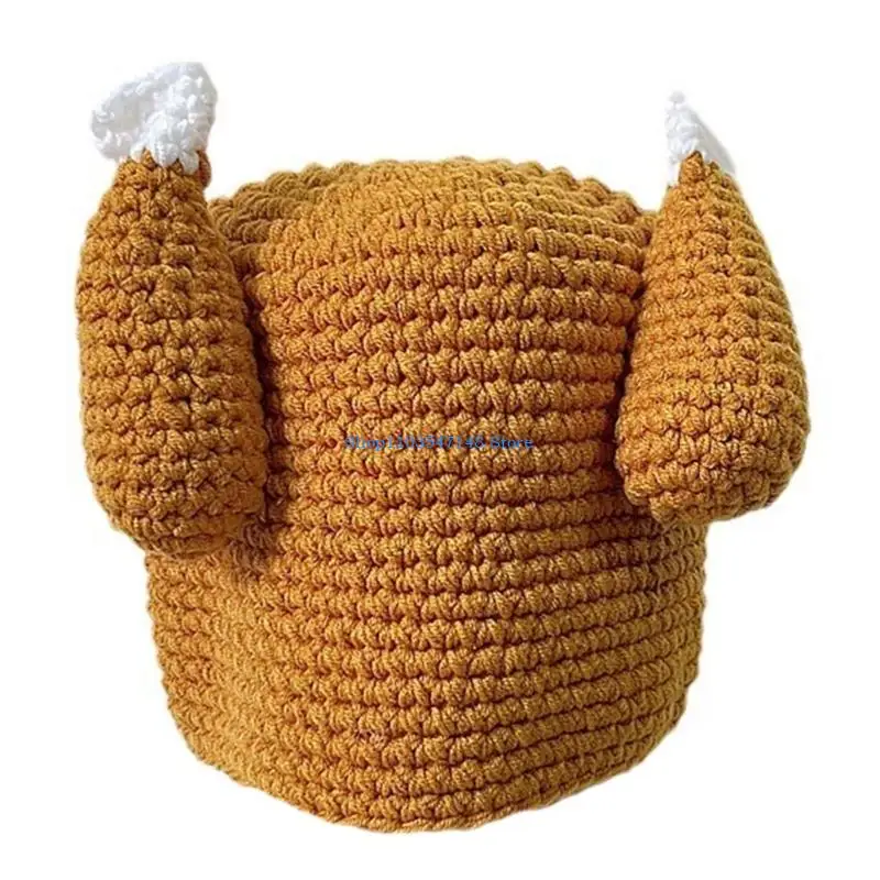 P88B Unique Pattern Ears Hat Labels Knitted Hat Comfortable Winter Hat Minimalists