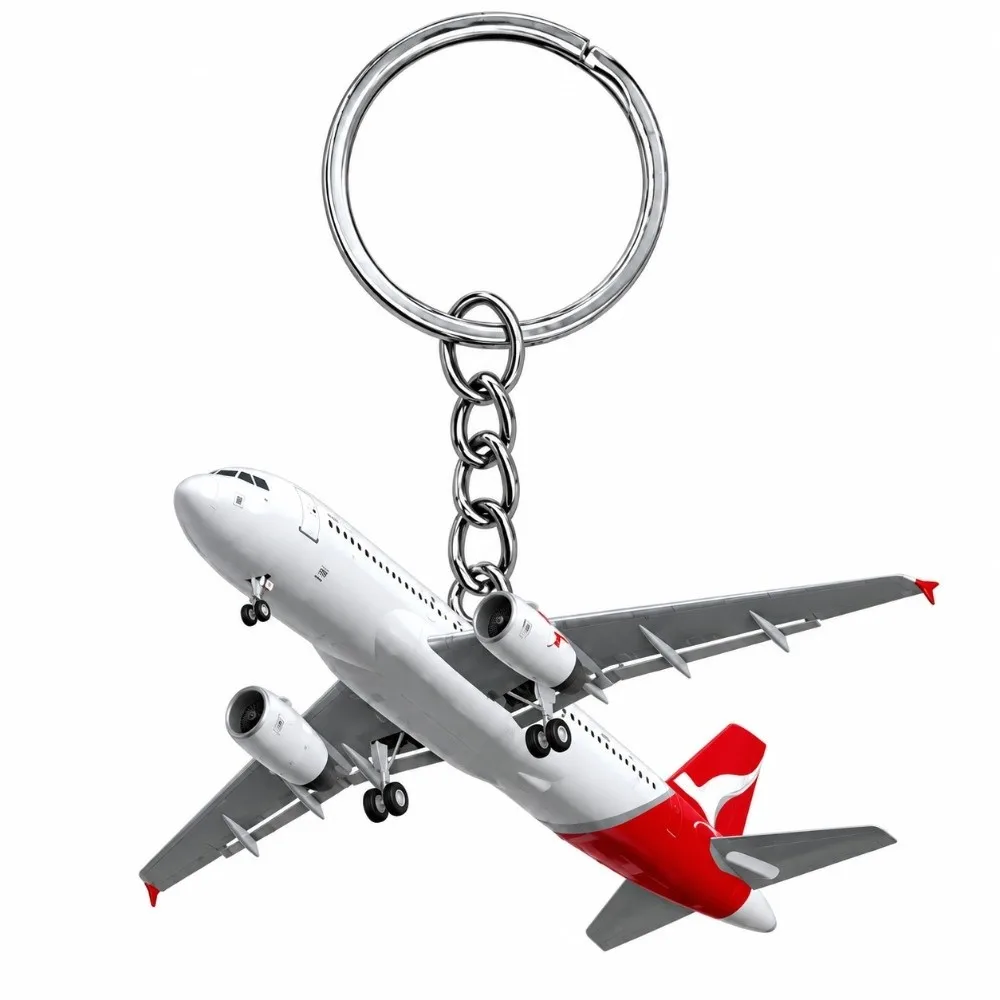 2D Flat Acrylic Airplane Key Chain No Matter Where Design Bag Charm Pendant Keyring Car Keys Accessory Couple Car Keys