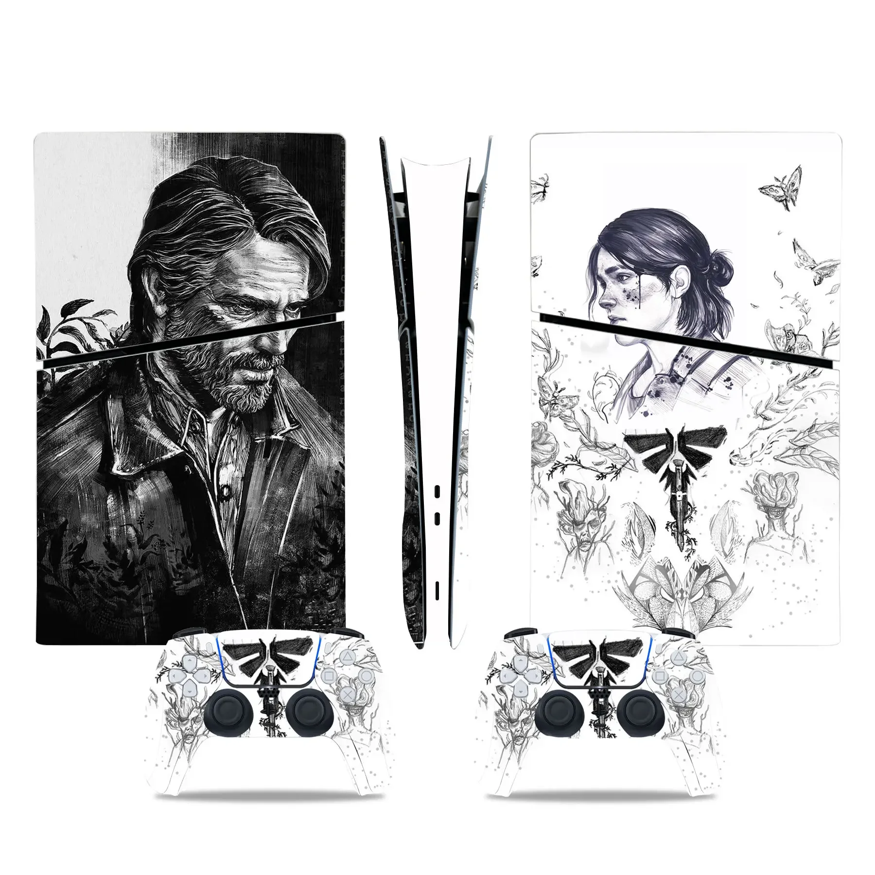 The Last of Us Part 2 New PS5 Slim Digital Skin Sticker Protector Decal Cover dla kontrolera konsoli PS5 Slim digi Sticker Vinyl