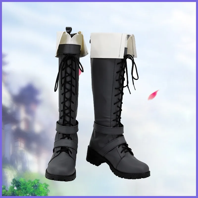 Arknights Texas the Omertosa Cosplay Costume Shoes Handmade Faux Leather Boots