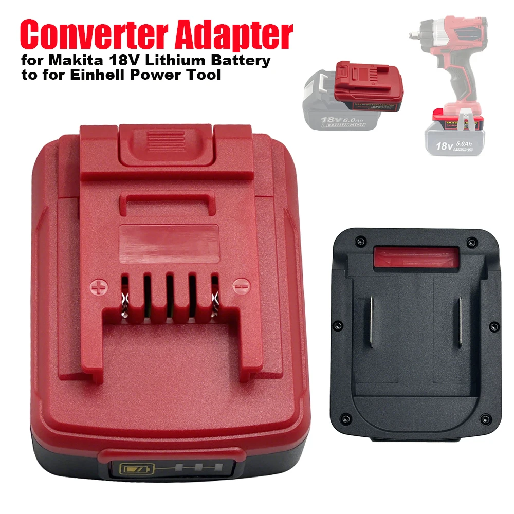 

Battery Adapter Converter for Makita 18V Lithium Battery to for Einhell 18V Li-Ion Power Tool Accessories(NO Battery )