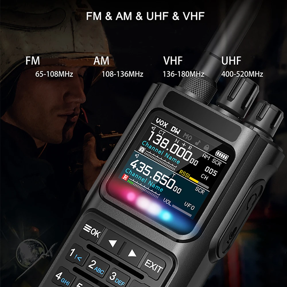 راديو BINTOLK UV8000 AM يتلقى تردد نسخ لاسلكي 10 وات VHF UHF جهاز اتصال لاسلكي طويل المدى #2