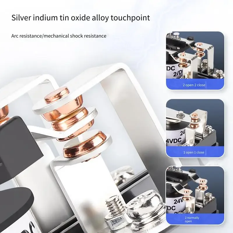 مرحل متوسط عالي الطاقة G62F-1C G62F-2C 12V 24Vdc 220V تيار عالي 100A لسوق المكونات الإلكترونية #2