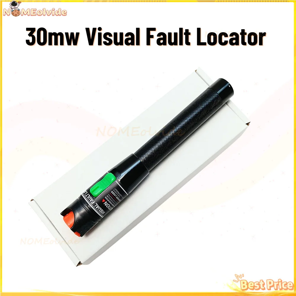 30MW FTTH Fiber Optic Pen Type Red Laser Fiberlight 30KM Visual Fault Locator Optical Cable Tester