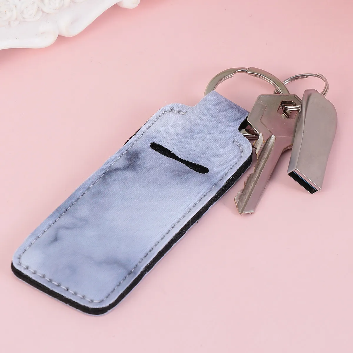 

5Pcs Hand Bottle Sleeve Key Chain Portable Lightweight Protective Bottle Cover for Travel Gym Backpack Perfume Storage