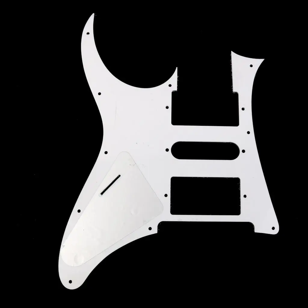Electric Guitar Pickguard 12 Hole SSH Style White PVC Guard Plate for Ibanez RG 350 DX Pickup Protection Accessory