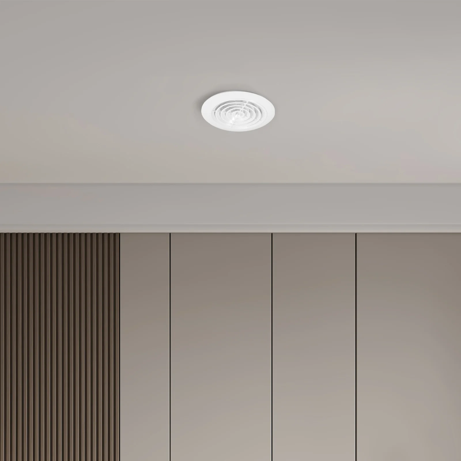 Regulowana okrągła kratka wentylacyjna ABS do montażu sufitowego, żaluzja wentylacyjna do łazienki, salonu, kuchni, wentylacji domu.