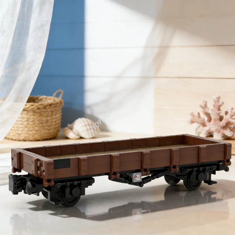 

273 детали MOC DB: Модель поезда-платформы, конструктор, развивающая игрушка, креативный набор для сборки, идеальный подарок на Рождество для детей