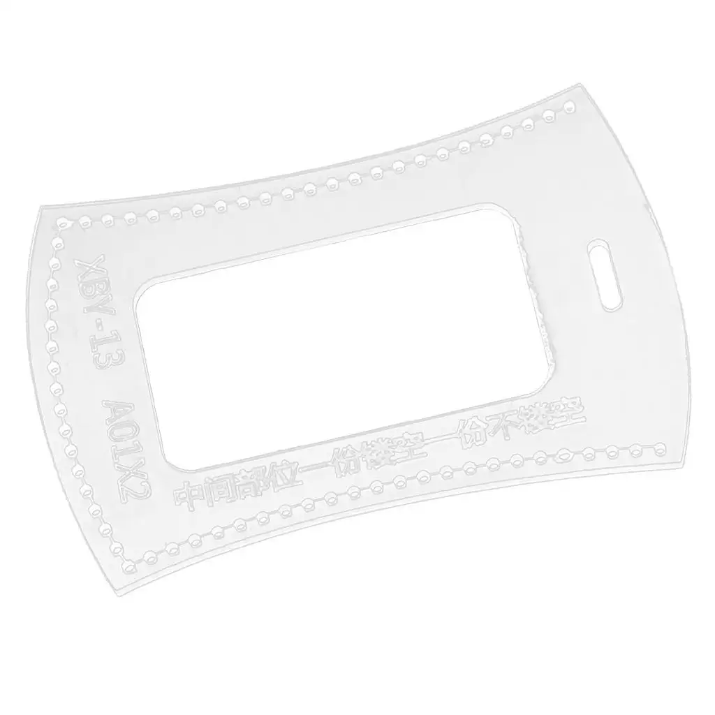 Holder Acrylic Leather Craft Pattern Stencil Template DIY Leather Craft 110x75mm