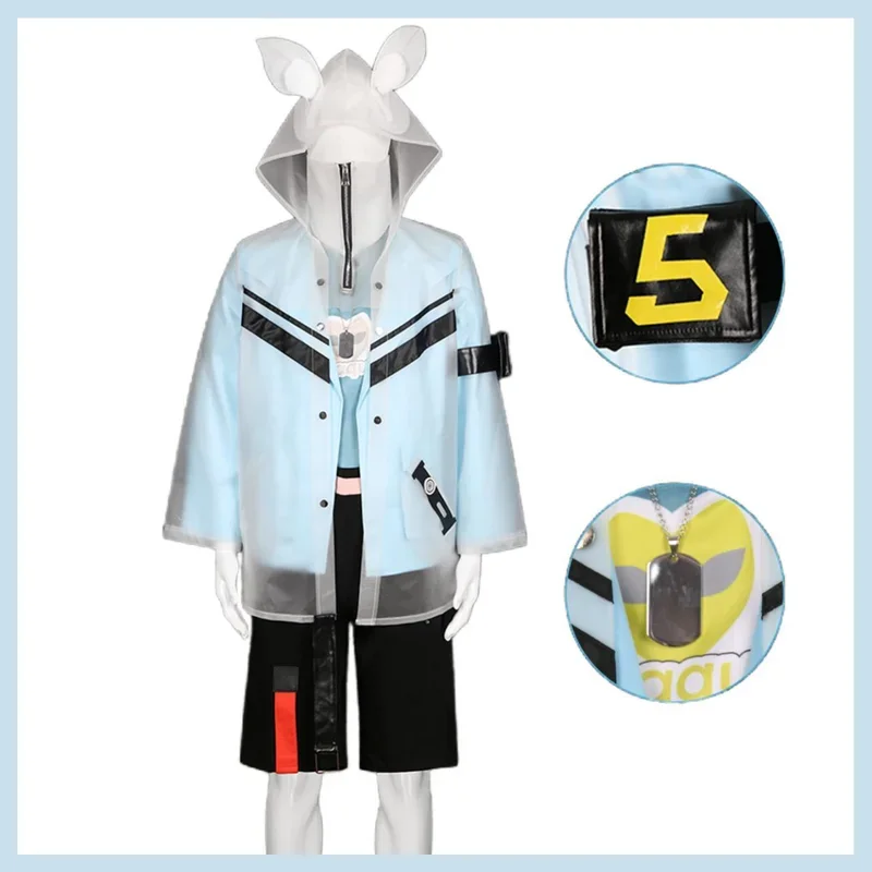 FC6FC6Game Identity Ⅴ Ithaqua Cosplay Costume Garden Party Wig Raincoat Coat Uniform Full Set Man Woman Halloween Christmas@FC8！