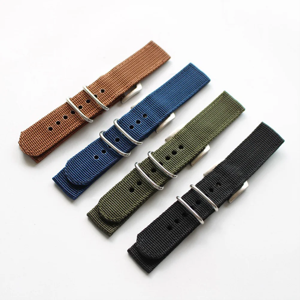 Delicate Nylon Canvas Watchband Watch Strap Replacement Strap for Watch Use 18mm (Blue) Comfortable Watch Strap