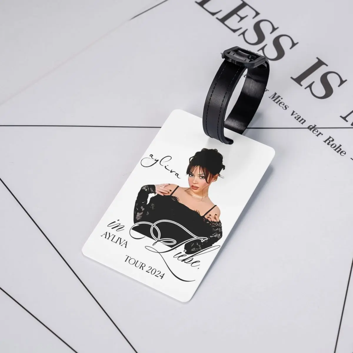 Etichetta per bagagli personalizzata Ayliva In Liebe Tour 2024 Etichetta identificativa per valigia per borsa da viaggio per cantante tedesca
