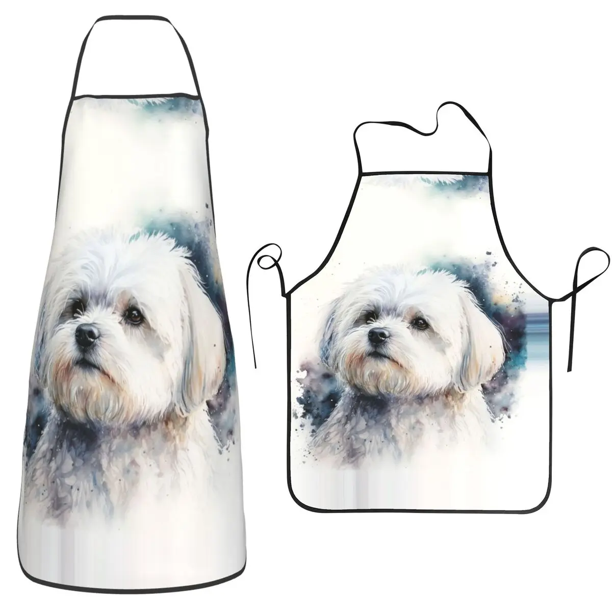 

Мальтийский фартук для собак, шеф-повар, кулинария, выпечка, нагрудник без рукавов, кухонный фартук для чистки для женщин и мужчин, садоводство