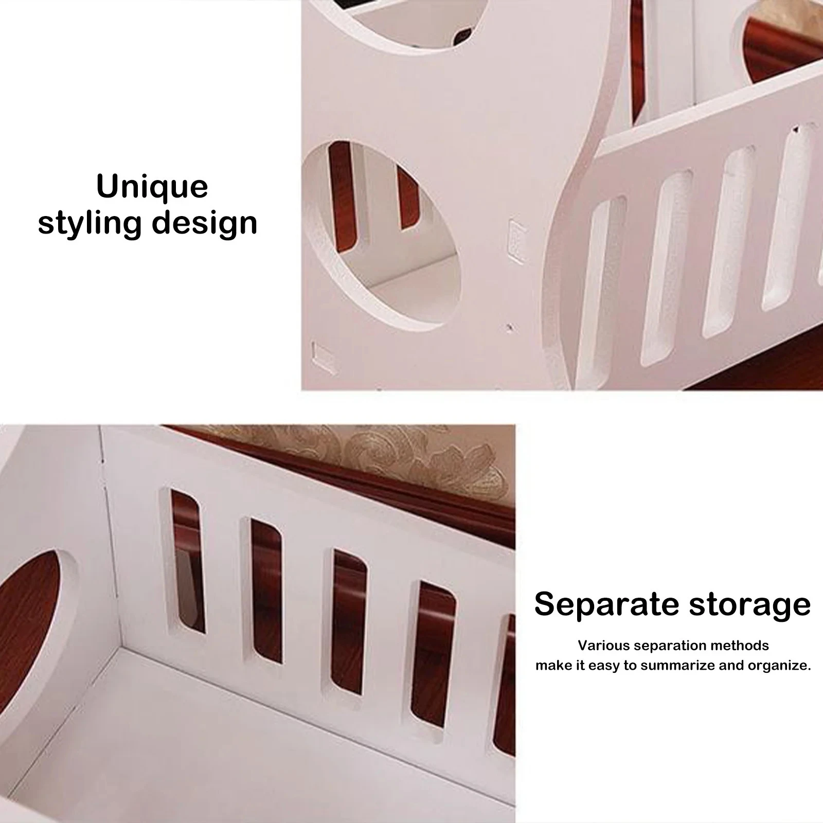 طاولة بجانب السرير مستديرة بشكل إبداعي، مكتب شقة كاجوال عملي، خزانة تخزين ذات طراز بسيط وحديث، منظم غرفة النوم