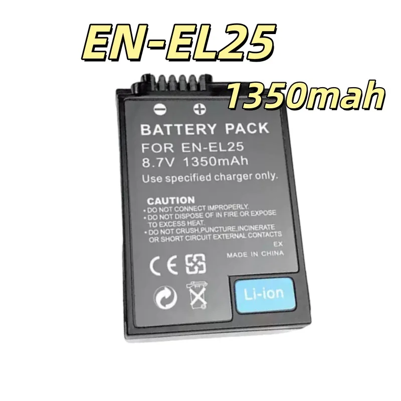 Replacement battery EN-EL25 7.6V 1350mAh for  Z30 Z50 Z FC Z50 II Digital Camera Battery High Quality New