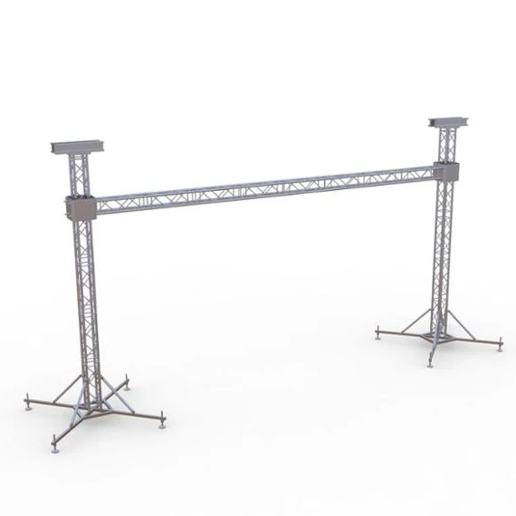 【Direct Factory Sale】6061-T6 Aviation Aluminum Alloy Adjustable Stage Lighting Truss Portal Frame Heavy Duty Light Fixture Mount