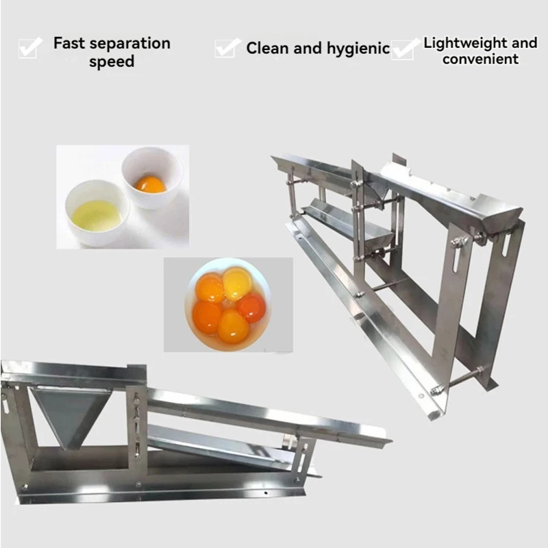 

304 Commercial Small Manual Egg White And Yolk Separator Liquid Separation Machine For Duck Hen Eggs Eggs Yolk Filter Tools