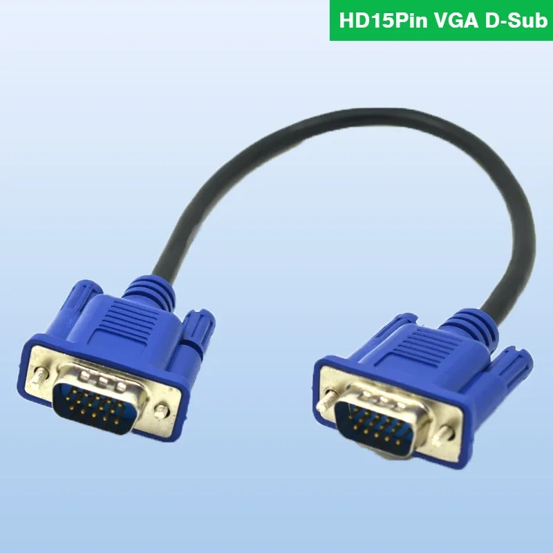 Cable de vídeo corto HD15Pin VGA d-sub de 25cm/10 ", Cable macho a macho M/M macho a hembra y hembra a hembra para Monitor