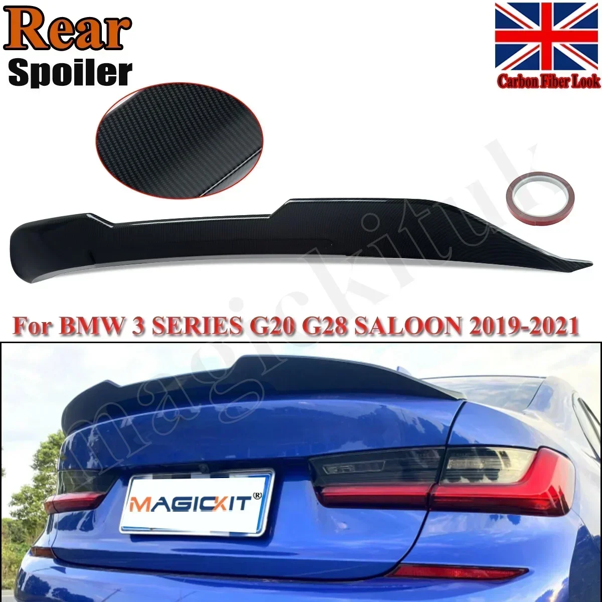 For BMW G20 330i G80 M3 Rear Spoiler Wing G20 Spoiler PSM Style 2020 2021 2022 Body Kit Car Trunk Lid Decklid Flap Trim