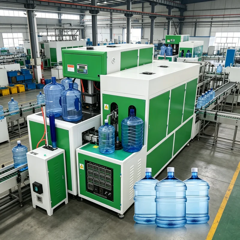 Industrial Automatic Plastic Bottle Blowing Machine For 1L Edible Oil Container Professional PET Stretch Blow Molding Unit
