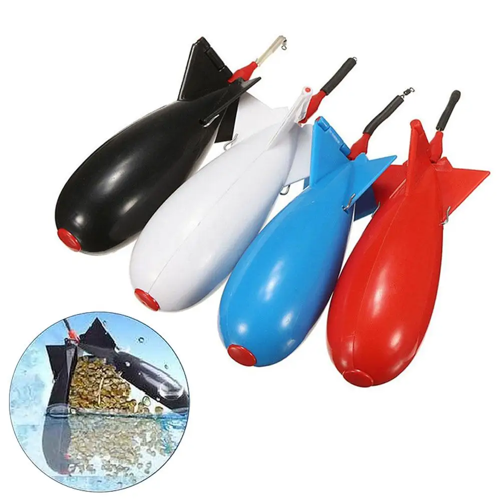 

1PCS Rocket Feeder Multicolor High-capacity Float Bait Holder Fishing Gear Accessories Suitabe For Any Bait Wholesale