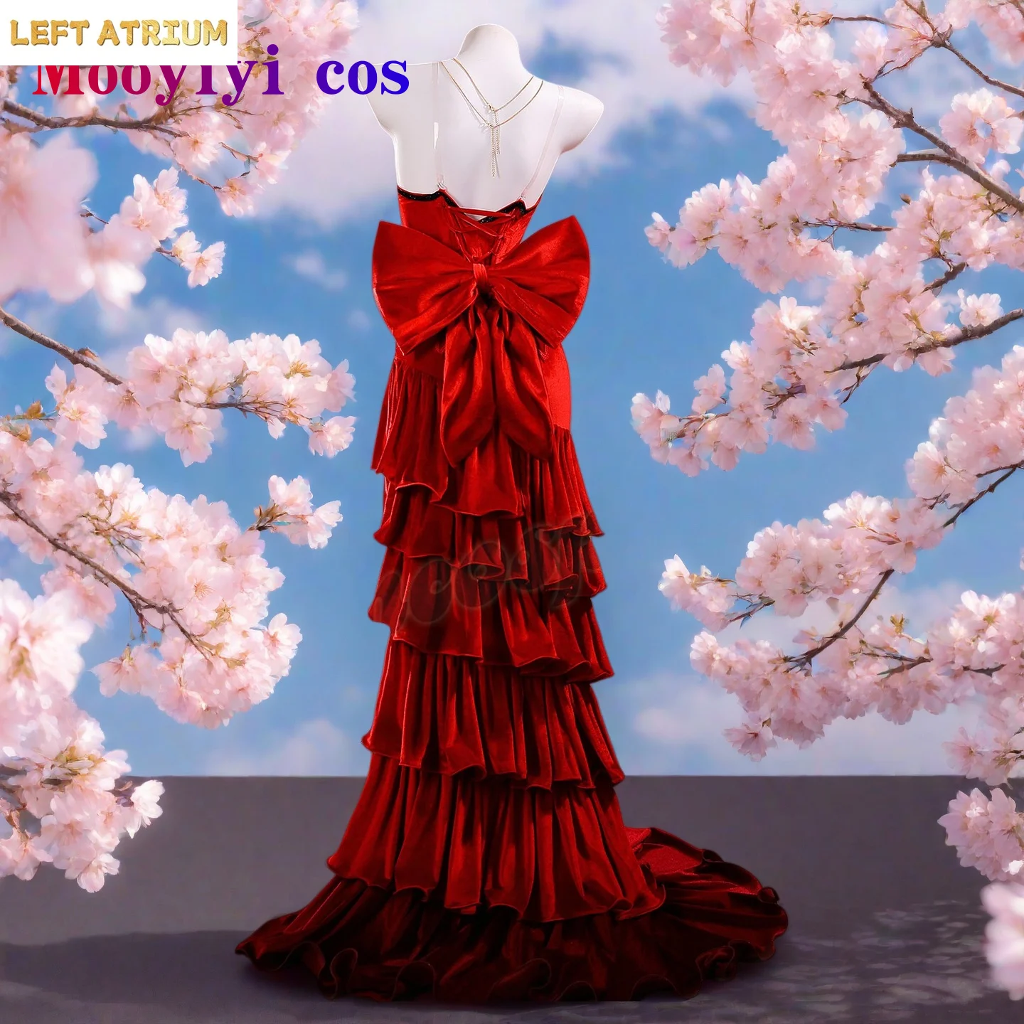 

Newly Game Aerith Cosplay costume Halloween Christmas all Role Playing Party Comic Woman Red Dress S-3XL 2026 Newly Official