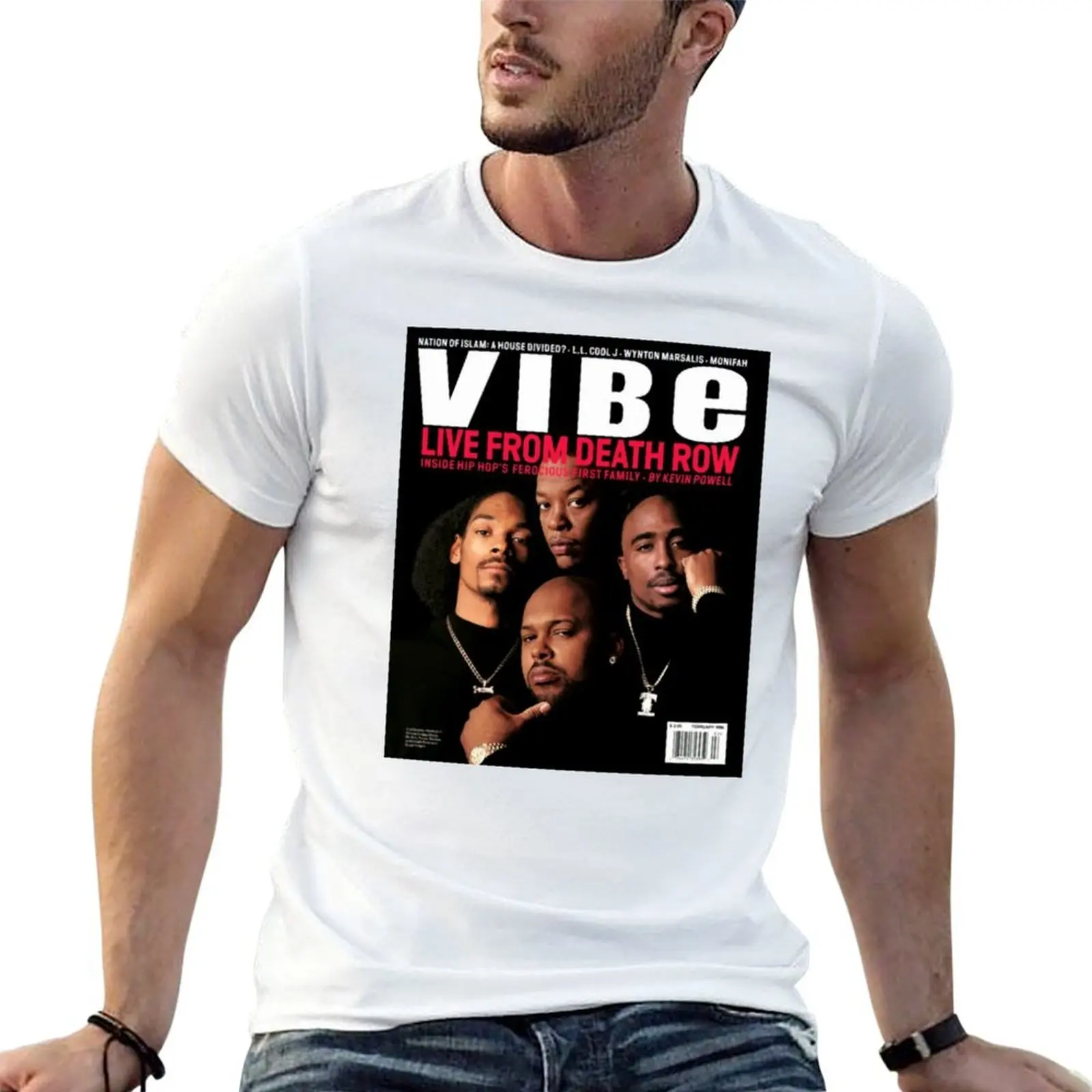 

Death Row Records Vibe Cover T-Shirt man t shirts for men casual t shirts for man graphic vintage T-Shirt