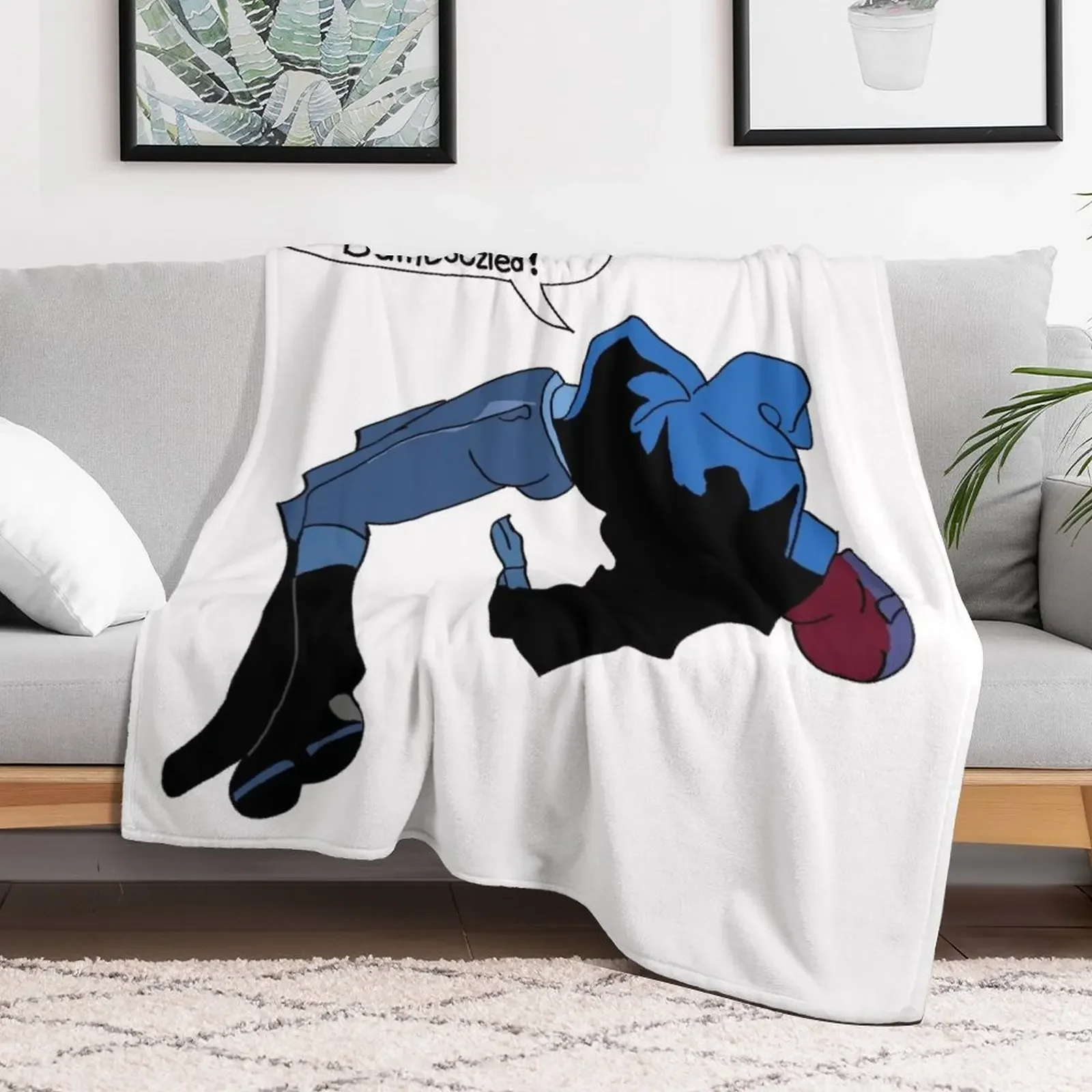 Oh My Goodness Gracious, I've Been Bamboozled! Throw Blanket Picnic Summer anime Blankets