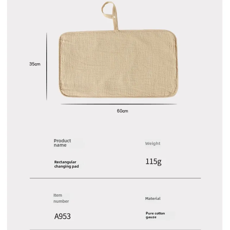 الوليد القطن الخالص الشاش البول وسادة تنفس مقاوم للماء ماصة آلة غسل اليد مزدوجة الوجهين البول وسادة أدوات محمولة #6